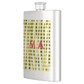 Flasque Panneau de contrôle Jaune Noir ajouter nom nom mon (Gauche)