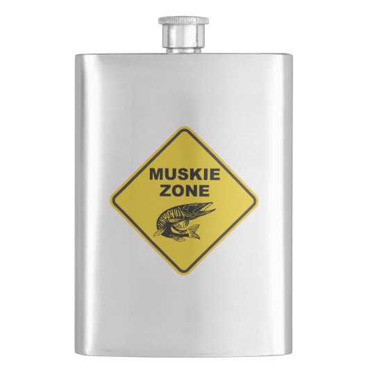 Flasque Panneau de zone de pêche au maskinongé (devant)