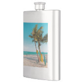 Flasque Panneaux de surf sur la plage lancer oreiller (Gauche)