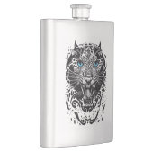 Flasque Panther Wild Animal Nature Illustration Art tatoua (Droite)