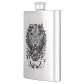 Flasque Panther Wild Animal Nature Illustration Art tatoua (Gauche)