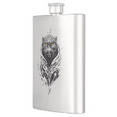 Flasque Panther Wild Animal Nature Illustration Art tatoua (Gauche)