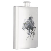 Flasque Panther Wild Animal Nature Illustration Art tatoua (Droite)