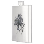 Flasque Panther Wild Animal Nature Illustration Art tatoua (Gauche)