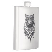 Flasque Panther Wild Animal Nature Illustration Art tatoua (Droite)