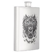 Flasque Panther Wild Animal Nature Illustration Art tatoua (Droite)