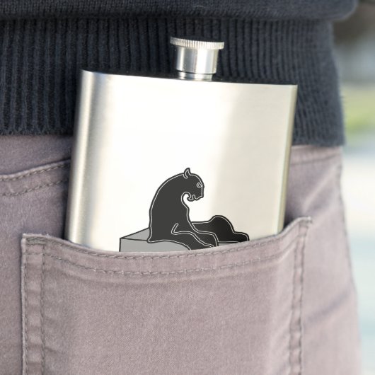 Flasque Panthère noire (En situation)