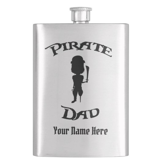 Flasque Papa Pirate amusant (devant)