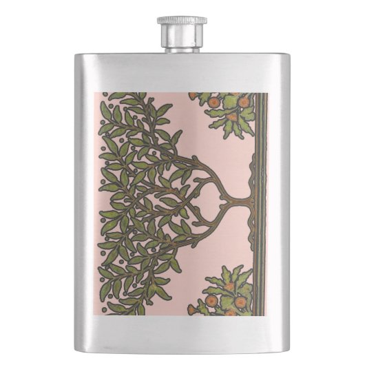 Flasque Papier peint frise d'arbre de William Morris (devant)