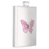 Flasque Papillon de fleurs avec Sakura rose (Droite)