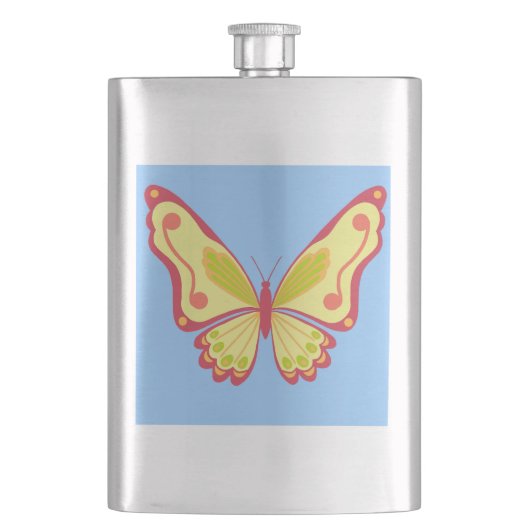 Flasque Papillon diurne (devant)