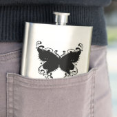 Flasque Papillon fou avec Monogramme (En situation)