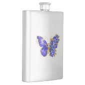 Flasque Papillon Saphir Fleur (Droite)