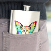 Flasque Papillon Sugar Skull (En situation)