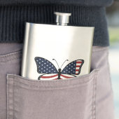Flasque Papillon USA Sublimation-62614 (En situation)
