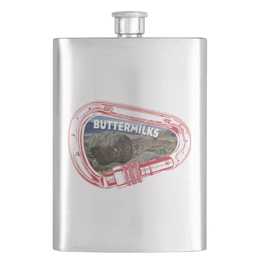Flasque Papillons Escalade Carabiner Flask (devant)