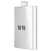 Flasque Paraphes de couple personnalisées monogrammes Fave (Gauche)