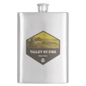 Flasque Parc d'état de la Vallée du Feu Nevada (devant)