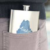 Flasque Parc national de l'Acadie Grain de bois (En situation)