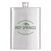 Flasque Parc national des sources chaudes (devant)