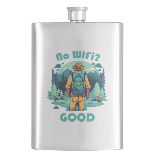 Flasque Pas de Wifi Bon Routard (devant)
