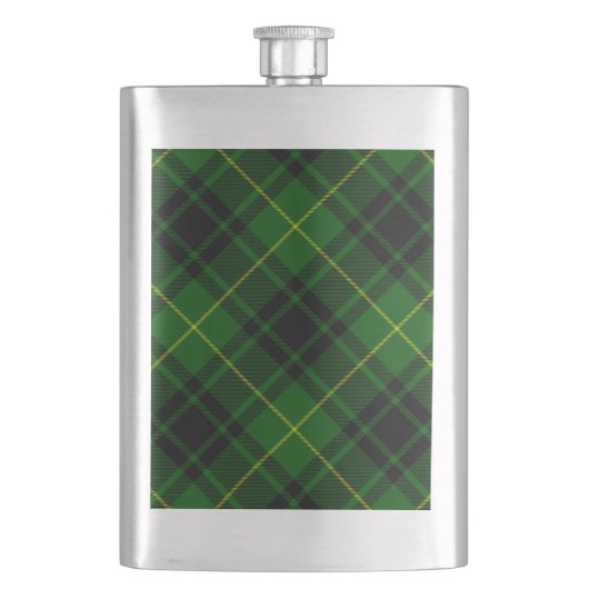 Flasque Pâte verte de tartan MacArthur (devant)