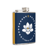 Flasque patriotique avec drapeau de l'État du Miss (Droite)