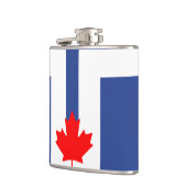 Flasque patriotique avec drapeau de Toronto, Canad (Gauche)