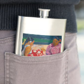 Flasque Paul Gauguin - Femmes tahitiennes sur la plage (En situation)