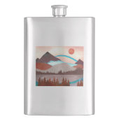 Flasque Paysage Blue Rainbow (devant)