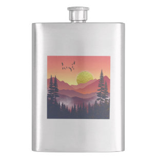 Flasque Paysage des monts Crimson