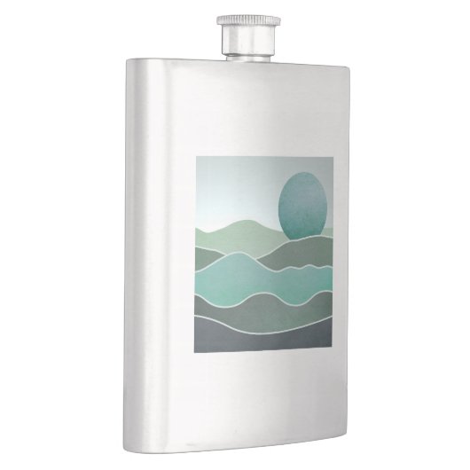 Flasque Paysage du monde Turquoise (Droite)