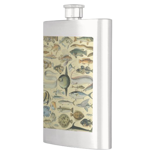 Flasque Pêche scientifique vintage (Gauche)