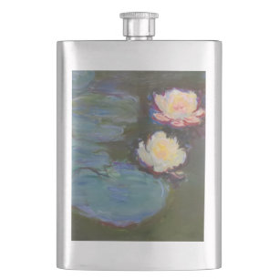 Flasque Peinture de nénuphars d'eau de Monet Étang Nénupha