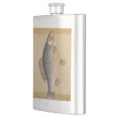Flasque peinture de pêche de carpe dessin d'eau douce (Gauche)