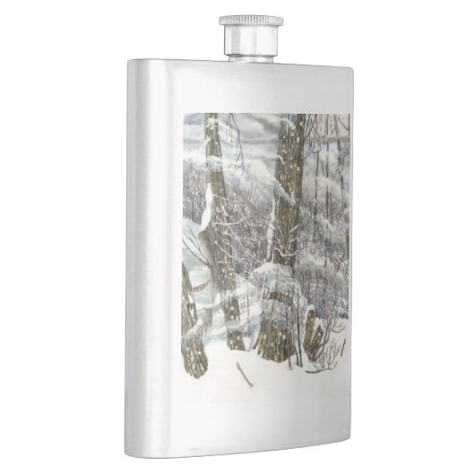 Flasque Peinture d'hiver (Droite)