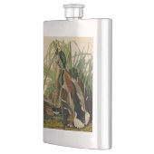 Flasque Peinture d'oiseaux de Mallard Duck Audubon (Gauche)
