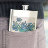 Flasque Peinture impressionniste Vase Iris de Van Gogh (En situation)