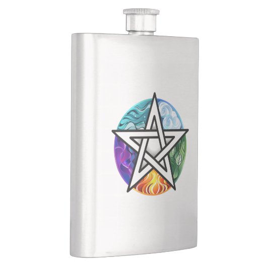 Flasque pentagramme du Wiccan (Droite)