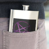 Flasque pentagramme violet yaie (En situation)