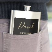 Flasque Père de la typographie de parties scintillantes (En situation)