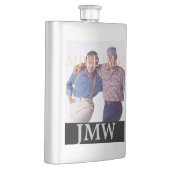 Flasque Pères monogrammes photo PERSONNALISER (Droite)