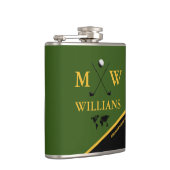 Flasque personnalisée avec monogramme de golf pour (Droite)