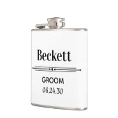 Flasque Personnalisée pour le Marié (Gauche)