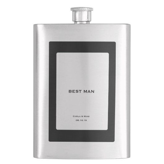 Flasque Personnaliser Meilleur Homme Classique (devant)