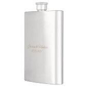 Flasque personnaliser texte Mariage cadeaux faveurs (Gauche)