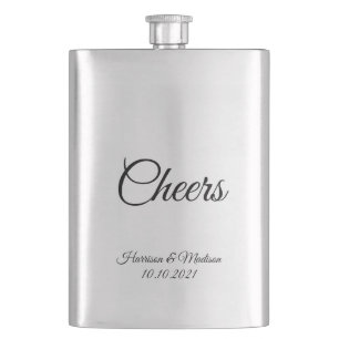 Flasque personnaliser texte Saluer le cadeau Mariage faveu