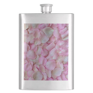 Flasque Pétales rose rose Motif