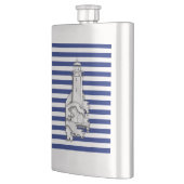 Flasque Phare Chrome sur les rayures de marine Imprimer (Gauche)