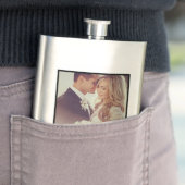 Flasque Photo et monogramme de Mariage de conservation per (En situation)